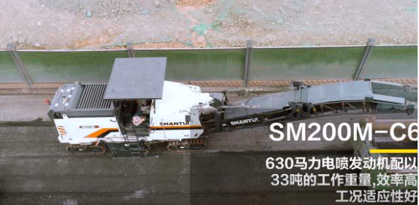 山推SM200M-C6铣刨机如何智慧施工